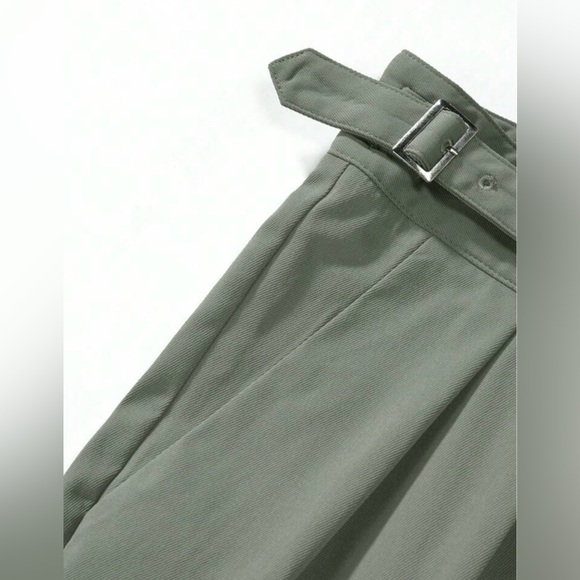 Men's Casual Long Sleeve Button Up Top And Pants Two-piece Set - Picture 3 of 5